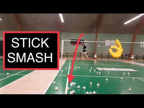 BADMINTON TECHNIQUE #22 - STICK SMASH