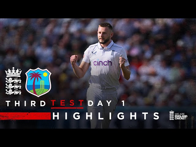 Atkinson Takes 4-Fer | Highlights – England v West Indies Day 1 | Rothesay Test 2024