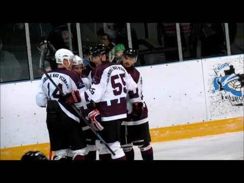 Hluboká n.Vltavou Knights - Vimperk 5:4, 2016-17 (tři góly Josefa Milera)