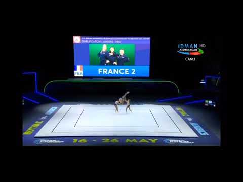 FRANCE 2 - JUNIORS TRIO Aerobic Gymnastics European Championships 2019