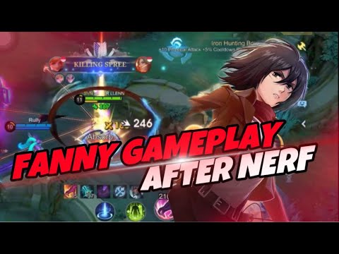 FANNY GAMEPLAY AFTER NERF | HOW TO PLAY SMART AND STILL DOMINATE - MOBILE LEGENDS FANNY GAMEPLAY