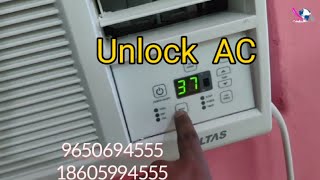 How to Unlock Voltas AC ( Window & Split AC ) #shorts