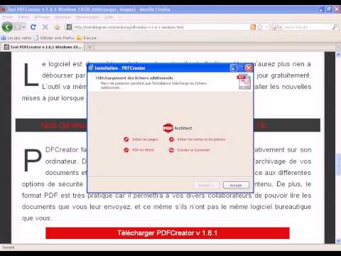 comment installer pdf creator en imprimante