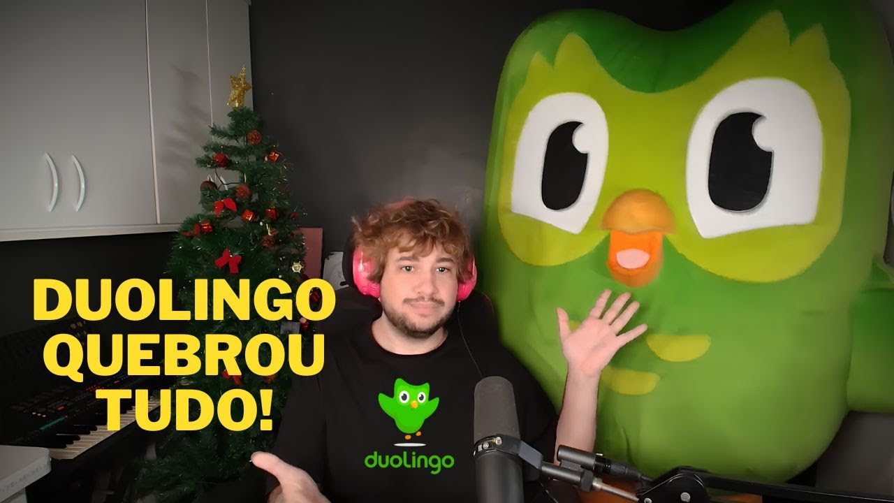 DUOLINGO INVADIU A LIVE DO BRINO