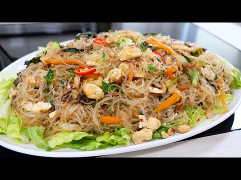 Bún Xào dẻo mềm tơi thấm Vị nhờ Bí Quyết Sốt Xào, Cách Xào Bún, Miến nhanh lẹ ăn Sáng by Vanh Khuyen