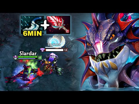 6Mins Blink Slardar 34 Kills Insane Burst Damage Bloodthorn Dota 2