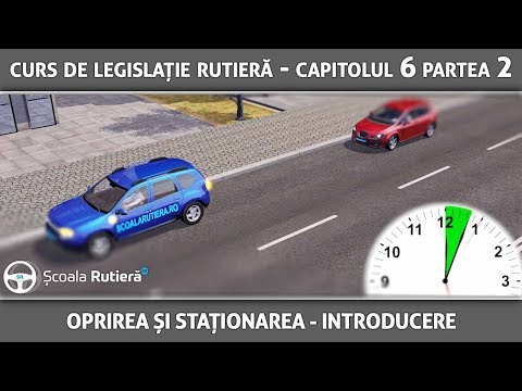 Curs de legislație rutieră - Cap 6 Part 2 - Oprirea și staționarea
