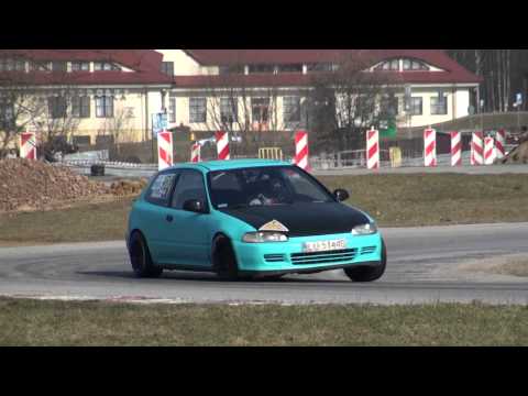 Bieniek Wiktor - Honda Civic - SuperOES 3 Runda  Tor Kielce 21-03-2015