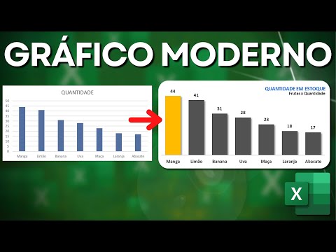Como fazer Gráfico de Colunas no Excel Moderno e Bonito para Dashboards e Apresentações