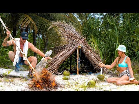 3 días de SUPERVIVENCIA (Sin Comida, Sin Agua, Sin Refugio) en una ISLA con mi Novia