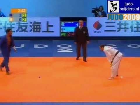 Judo 2009 Rotterdam: Antonio Ciano (ITA) - Levan Tsiklauri (GEO) [-81kg].