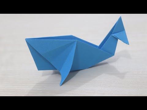 How to Make an Origami Whale - Paper Whale folding