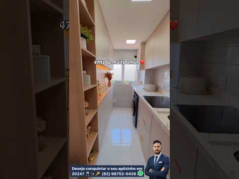 47m2 de muito amor | Conquiste seu apê! 🔑✨ #maceió #arquitetura #imoveis #mrv #apartamentomrv
