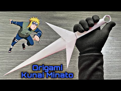 🗡️ Paper Kunai vs. Real Kunai Minato ( NARUTO ) -  How To Make a Paper Kunai