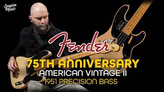 Video thumbnail for FIRST LOOK // Fender 75th Anniversary American Vintage II 1951 Precision Bass | EMPIRE MUSIC by Empire Music
