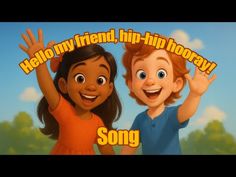 💫Hello My Friend Song 👋 Fun Greeting Song for Kids – Hello, How Are You?