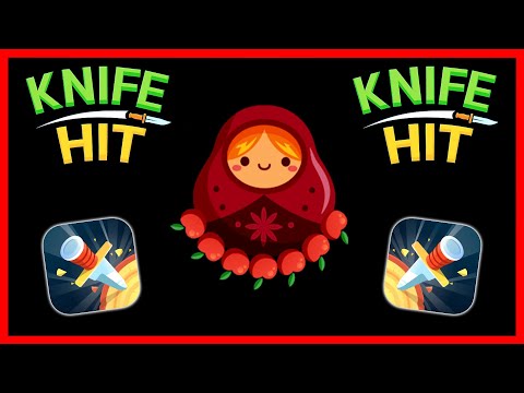 Knife Hit boss battle showing the doll boss challenge