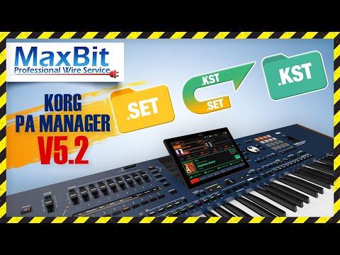 KORG PA Manager v5.2 .SET ➜ .KST format conversion