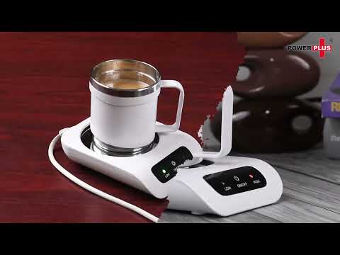 Coffee warmer with mug and lid