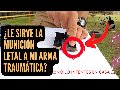 ¿Dispara mi arma traumática munición Letal?