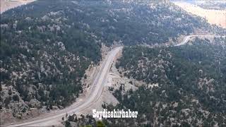 Tınaztepeden Seydişehir Antalya yolu trafik akışı