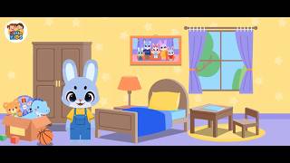 Learn Bedroom Vocabulary for Kids 🛏️ | Bed, Pillow, Lamp & More | Preschool Learning Video
