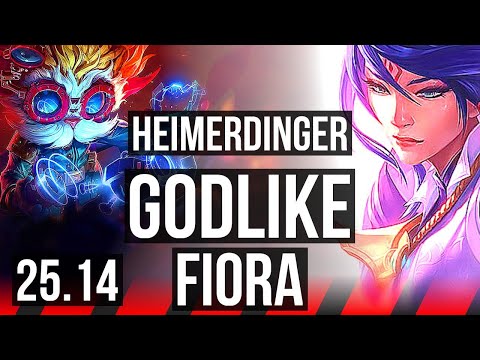 HEIMERDINGER vs FIORA (TOP) | Quadra, Godlike | KR Master | 25.14