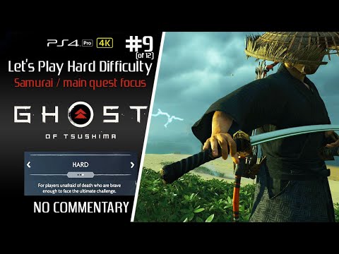 Ghost of Tsushima [4K] Let's Play Hard Difficulty #9 [No Commentary Playthrough]
