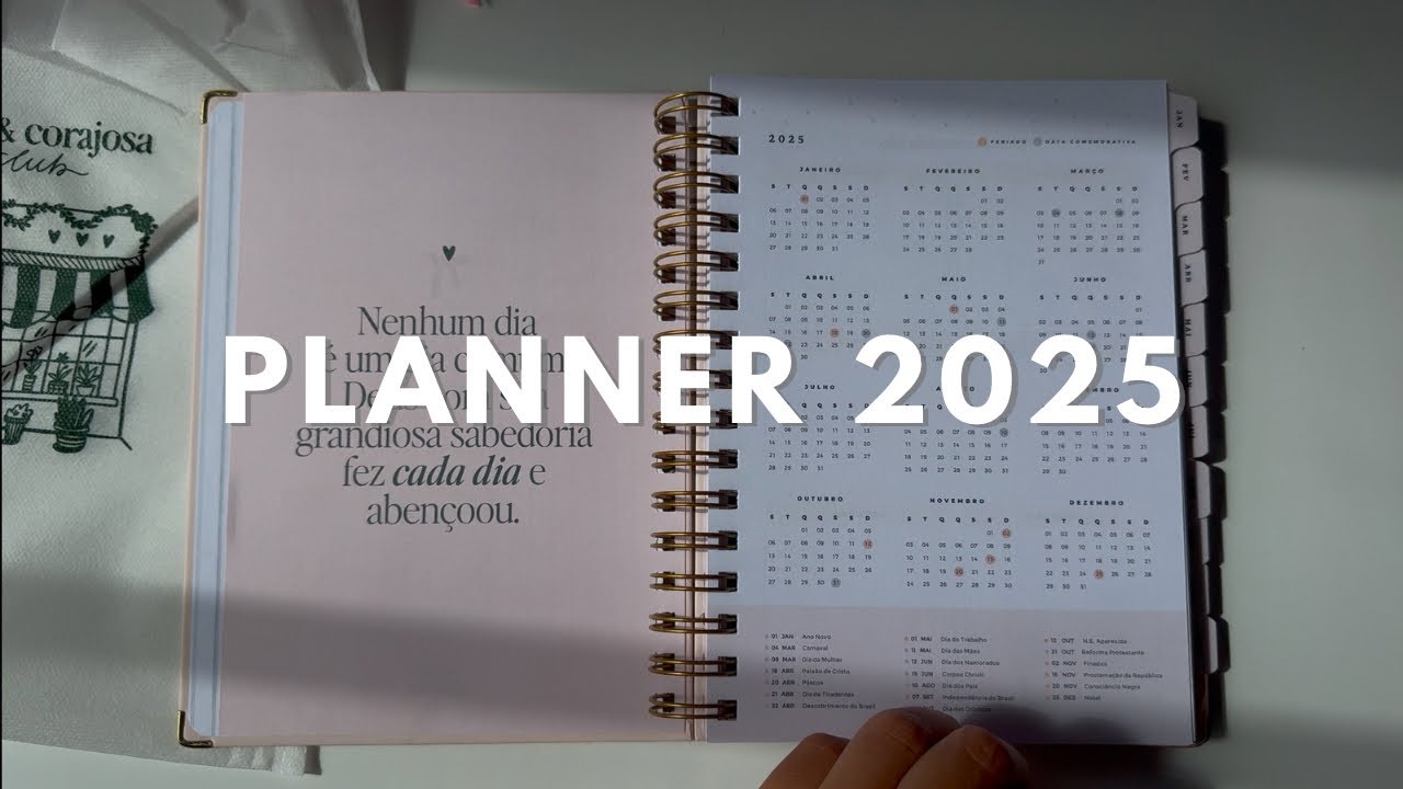 PLANNER 2025 | cartas de oração, church journal e planner