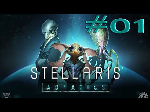 Let's splash 💧 Aquatics Ep.01 Stellaris 3.2  (DLC Species Pack) [Deutsch Gameplay]