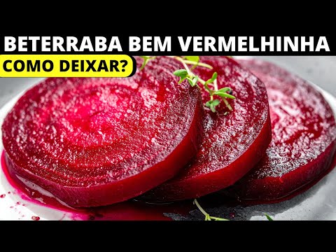 COMO COZINHAR BETERRABA PARA FICAR BEM VERMELHINHA?