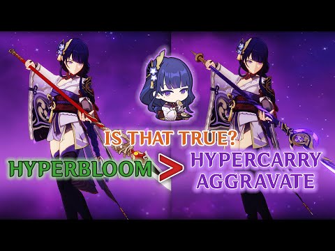 RAIDEN SHOGUN Comparison | HYPERBLOOM VS HYPERCARRY & AGGRAVATE | Genshin Impact