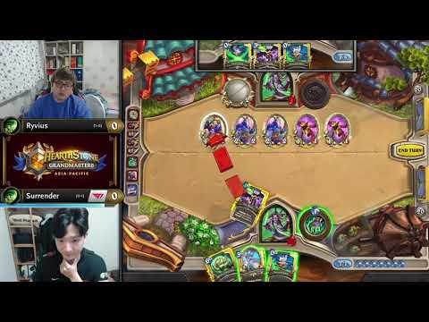 Ryvius vs Surrender - Division A - Hearthstone Grandmasters Asia-Pacific 2020 Season 1 - Week 5