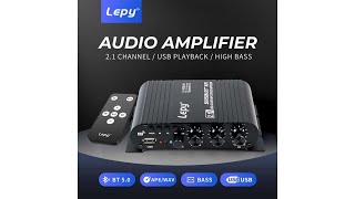 Download lagu Lepy Audio Amplifier Bluetooth USB HiFi Sound Boos... mp3