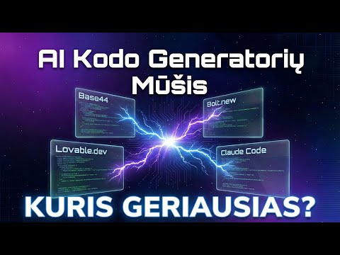 AI Kodo Generatorių MŪŠIS 2026 - Realus Testas