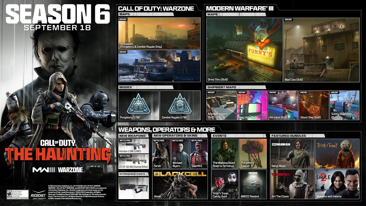 FULL MW3 Season 6 Haunting Content Update REVEALED! (Events, Maps, Weapons, &..) - Modern Warfare 3