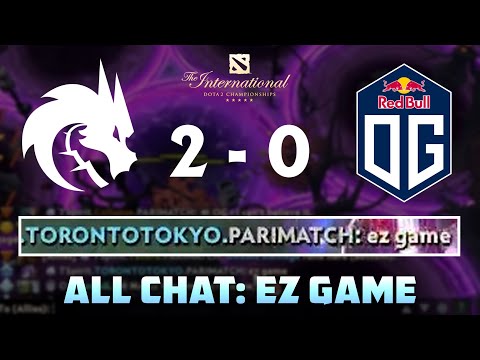 OG vs Team Spirit | All Chat: "ez game" | TI10 LOWERBRACKET