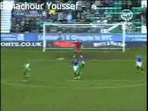 Merouane Zemmama vs  Rangers  - Scottish premier league - matchday 20  -   2007/2008