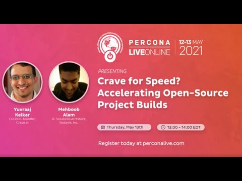 Percona Live ONLINE 2021 Open Source Database Conference May 12 13 2021
