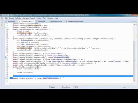 Genetic Algorithms 07 Data Mining W Arithmetic Operators Java Prototype Project