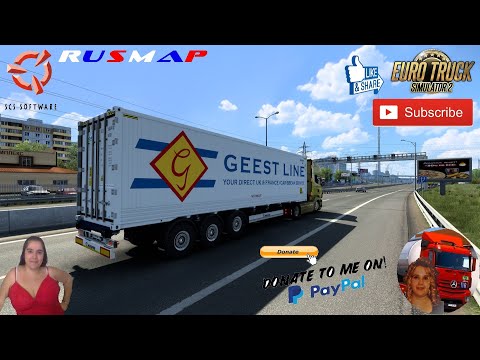 Euro Truck Simulator 2(1.43) Scania R500 by RJL Delivery in Russia Project Russia map + DLC's & Mods