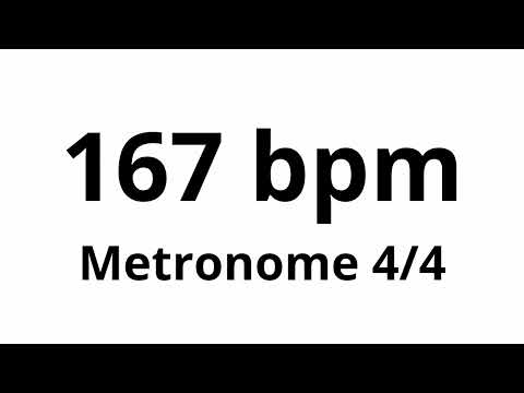 167 bpm tempo ' metronome ' 4/4
