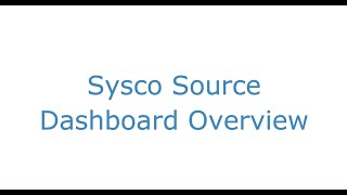 Video 4: Overview of Source Dashboard