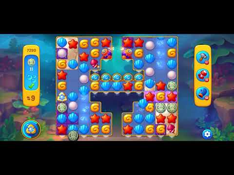 Fishdom level 7290 no boosters フィッシュダム