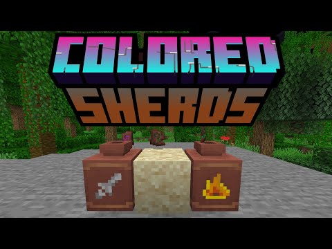 Colored Pottery Sherds Concept For Minecraft 1.20! New Sherd Type! Minecraft 1.20.1 and 1.21 Ideas!