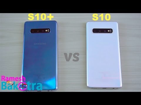 Samsung Galaxy S10 Plus vs S10 SpeedTest and Camera Comparison