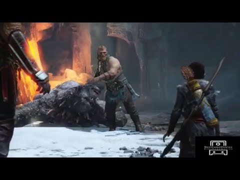 Kratos Vs Thor Son Fight Scene 4K ULTRA HD - GOD OF WAR PS5