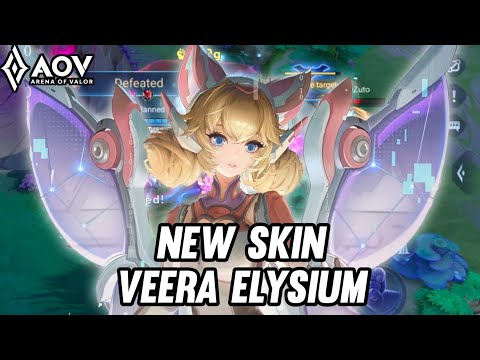 NEW SKIN VEERA ELYSIUM GAMEPLAY - ARENA OF VALOR