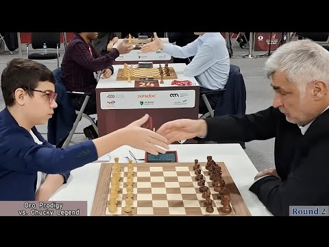 Faustino Oro vs. Vasyl Ivanchuk / FIDE World Blitz Championship 2025 / Round 2  Scandinavian Defense