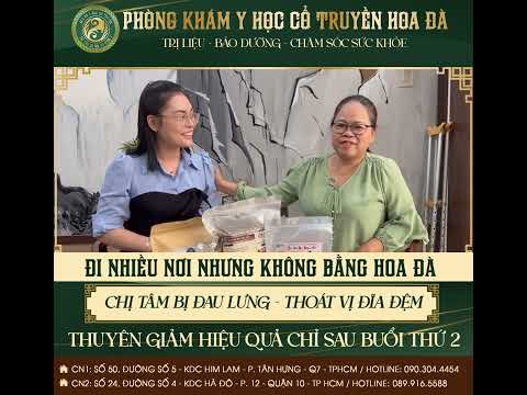 Chị Tâm Điều Trị cơ xương khớp tại Hoa Đà